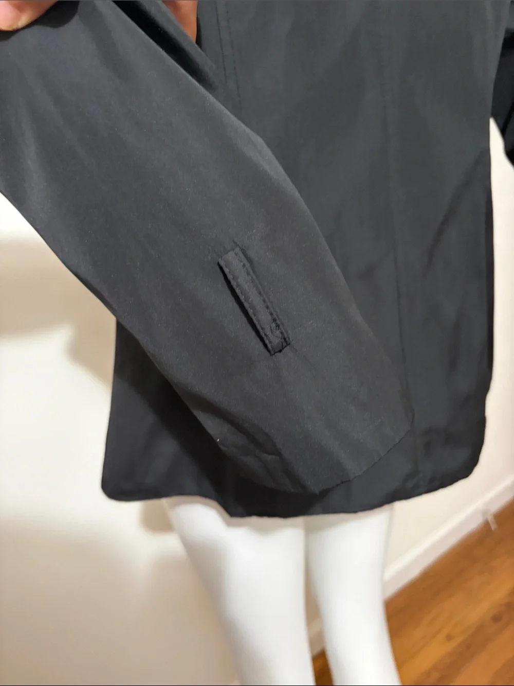 Burberry Black Double-Breasted Trench Coat Jacket Made in England - Picture 8 of 16